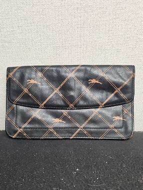 LONGCHAMP VINTAGE LEATHER CLUTCH BFPM-04-109